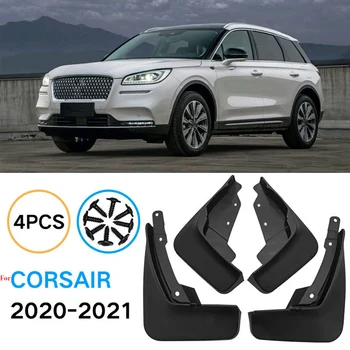 Autó-stílus sárfogó Lincoln Corsair 2020-2021 MudFlaps Első, Hátsó Sárvédő, Autós Kiegészítők 4DB Kiváló Minőségű