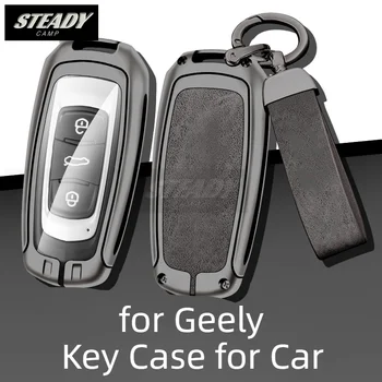 Cink Ötvözet Kocsi Kulcsot az Esetben Fedezi a Geely Boyue Emgrand Gl Gs Látás X6 Borui S1 Fém Védő Héj Kulcstartó Auto Tartozékok